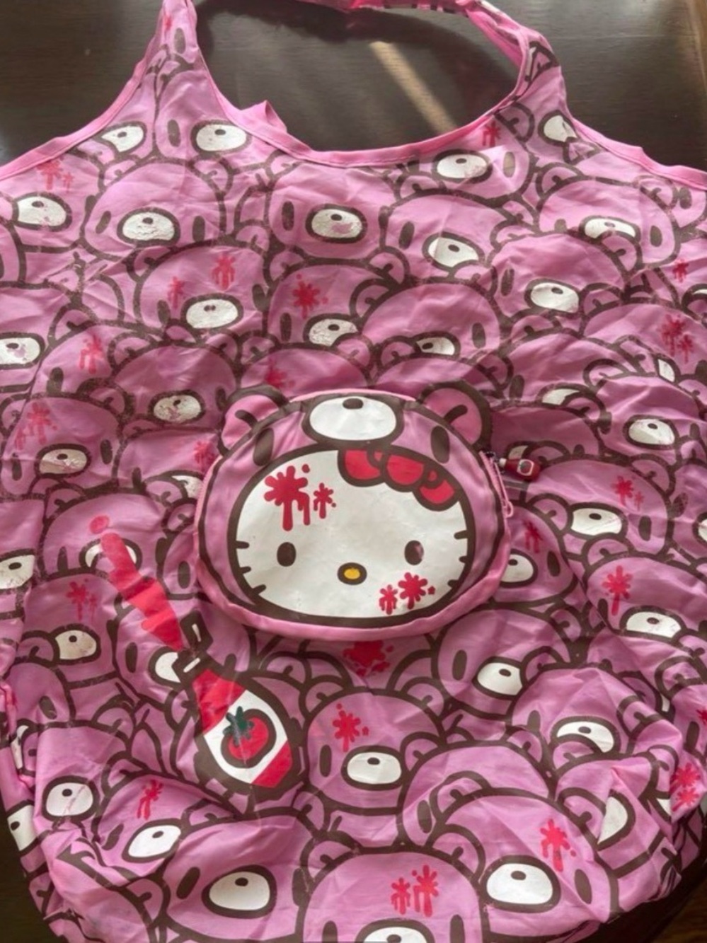 HELLO KITTY x GLOOMY BEAR SHOPPER BAG NEW